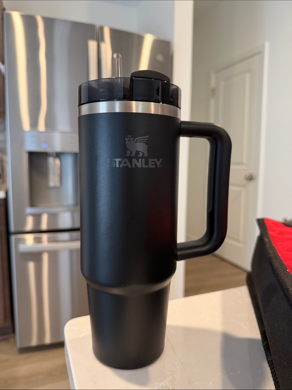 Stanley Black Tall Insulated Tumbler with Handle 30oz (RingCentral Logo)